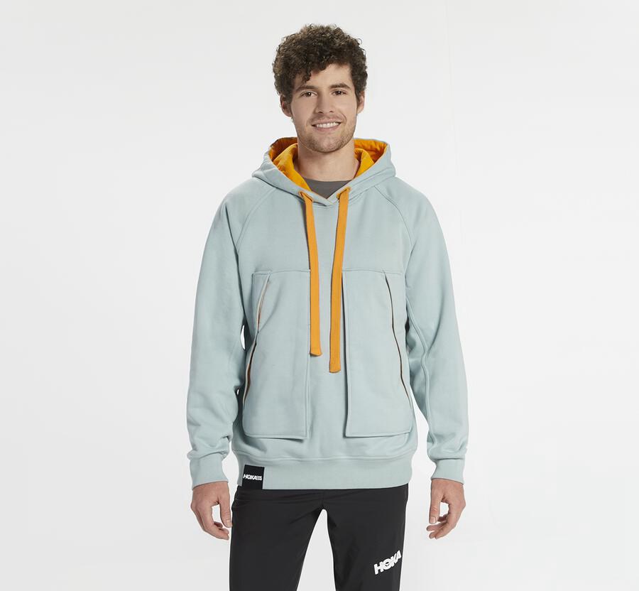 Hoka One One Kapşonlu Sweatshirt Kadın Mavi - Bondi - CG9830746